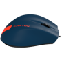 Wired Optical Mouse with 3 keys, DPI 1000 With 1.5M USB cable,Blue-Red,size 68*110*38mm,weight:0.072kg