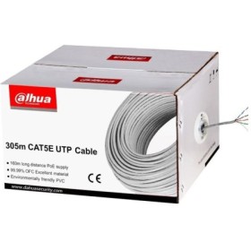 Cablu UTP CAT5E 305m Alimentare PoE: maxim 160m, conductor: 0.45* 4P0.005mm material: 99.9% OFC (Oxygen Free Copper) Dimensiuni: