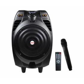 Boxa portabila Akai cu troller, putere totala 50W, autonomie 2-3h la volum maxim, timp de incarcare 4-6h, slot USB & SD card, ra