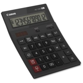 Calculator birou Canon AS1200, 12 digiti, display LCD vertical, inclinat, separator de mii, functie schimbare de semn, oprire au