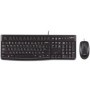 Kit Logitech MK120, tastatura cu fir standard, USB 2.0, mouse optic numar butoane/rotite scroll 3/1, negru