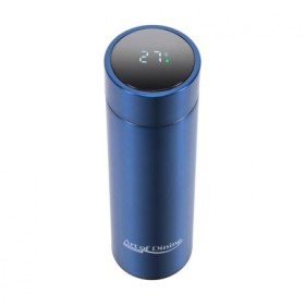 TERMOS  INOX  450 ML, CU INDICATOR LED  PENTRU TEMPERATURA, ALBASTRU, ART OF DINNING BY HEINNER