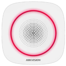 Sirena interior wireless AX PRO Hikvision DS-PS1-I-WE( Red indicator ) supporting 868MHz two-way communication via Cam-X protoco