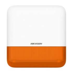 Sirene de exterior wireless AXPRO Hikvision DS-PS1-E-WE(Orange Indicator), frecventa de operare: 868 MHz, comunicare bidirection
