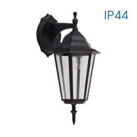 Aplica tip felinar Vivalux MARIBOR DOWN, E27, max. 1x60W, IP44, 210x150x360mm, Negru, bec neinclus