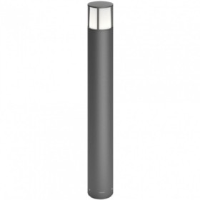 Stalp LED pentru iluminat exterior Philips Stock, 6W, 600 lm, luminacalda (2700K), IP44, 770x104mm, Antracit