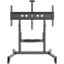 ONKRON Mobile TV Stand Rolling TV Cart for 50 to 100-Inch Screens up to 120 kg, black
