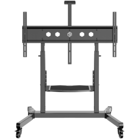 ONKRON Mobile TV Stand Rolling TV Cart for 50 to 100-Inch Screens up to 120 kg, black