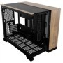 Carcasa CORSAIR 2500X Micro ATX Dual Chamber Black/Walnut Wood