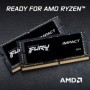 Memorie RAM notebook Kingston, SODIMM, DDR4, 16GB, 3200MHz, CL20, 1.2V, Kit of 2