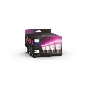 4 Becuri LED RGB inteligente Philips Hue A60, Bluetooth, E27, 6.5W(60W) ,806 lm, lumina alba si color (2200-6500K)