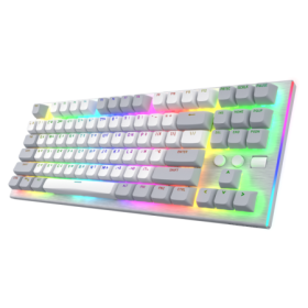 Tastatura mecanica cu fir Hator Gravity TKL conectivitate USB, polling rate 1000Hz, iluminare RGB cu functia de a customiza fiec