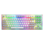 Tastatura mecanica cu fir Hator Gravity TKL conectivitate USB, polling rate 1000Hz, iluminare RGB cu functia de a customiza fiec