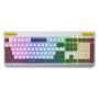 Tastatura mecanica cu fir Hator Icefall, conectivitate USB, polling rate 1000Hz, iluminare RGB pentru 8 zone diferite, tip switc