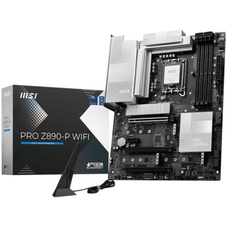 Placa de Baza MSI PRO Z890-P WIFI LGA 1851, 4x DDR5, 1x HDMI 1x DP 1x DP Type-C, 3x PCIE x16 1x PCIE x1, 4x M.2, 4x SATA 6GB/s, 