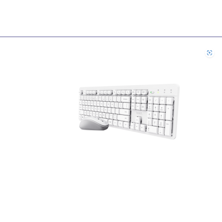 Kit Trust Ody II wireless, cu taste silentioase, cu functie de power saving, rezistenta la stropire, conectare tip USB-A 2.0, in