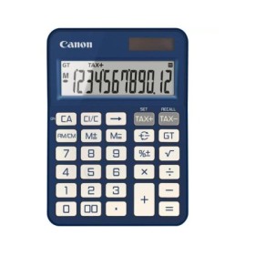 """Calculator birou Canon KS-125KB-BL, Blue, 12 digits, 29 keys, dual power, M+, M-,RM/CM, Tax+, Tax-"""