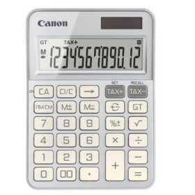 """Calculator birou Canon KS-125KB-SL, Silver, 12 digits, 29 keys, dual power, M+, M-,RM/CM, Tax+, Tax-"""