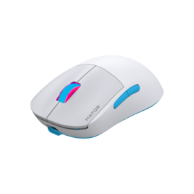 Mouse wireless Hator Quasar 2 Pro, conectivitate 2.4GHz, bluetooth si USB, polling rate pana la 1000Hz, senzor PixArt 3395, rezo
