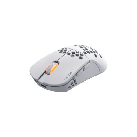 Mouse wireless Hator Stellar Pro, conectivitate 2.4GHz, bluetooth si USB, polling rate pana la 1000Hz, capacitate baterie 300mAh
