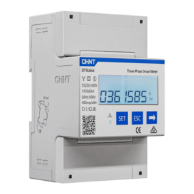 Controler solar cu masurare bidirectionala, nJoy Smart Meter trifazic ,Ecran LCD, Instalare pe sina tip DIN