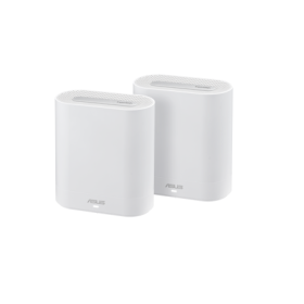 ASUS ExpertWiFi EBM68 (2PK) AX7800 Tri-Band WiFi 6 Mesh WiFi System, suitable for all businesses, supports up to 5 SSIDs, custom