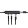 CONCEPTRONIC HUBBIES12B 4-Port USB 3.2 Gen 1 Hub, USB-C x 2, USB-A x 2, Aluminum Case, 24 x 92 x 12 mm