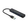 CONCEPTRONIC C4PUSB3 4-Port USB 3.0 Hub with Power Jack, 23.5 x 101 x 26 mm