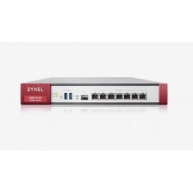 Zyxel USGFLEX200 Security Gateway, 10/100/1000 Mbps RJ-45 ports, 4 x LAN/DMZ 2 x WAN, 1 x SFP,2 x USB 3.0, 1800Mbps, 12V DC, 2.5
