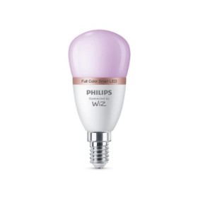 Bec LED RGB inteligent Philips Bulb P45, Wi-Fi, Bluetooth, E14 ,4.9W(40W), 470 lm, lumina alba si color (2200-6500K)