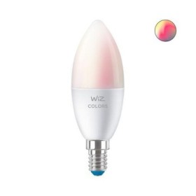 Bec LED RGB inteligent WiZ Connected Colors C37, Wi-Fi, E14, 4.9W (40W) ,470 lm, lumina alba si color (2200-6500K), compatibil G