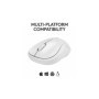 Mouse Logitech MK240 Silent Wireless, optic, interfata Bluetooth, rezolutie 1000 DPI, alb