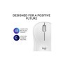 Mouse Logitech MK240 Silent Wireless, optic, interfata Bluetooth, rezolutie 1000 DPI, alb
