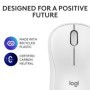 Mouse Logitech MK240 Silent Wireless, optic, interfata Bluetooth, rezolutie 1000 DPI, alb