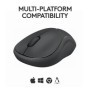 Mouse Logitech M240 Silent Graphite, rezolutie 1000 DPI, conectare wireless, interfata USB, gri