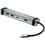 Canyon Multiport Docking Station with 4 ports:1*Type C male+1*Type C female+2*USB3.0+1*HDMI, Input 100-240V, Output USB-C PD 5-2