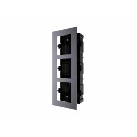 Panou frontal pentru 3 module videointerfon modular Hikvision DS-KD-ACF3 permite conectarea a 3 module de videointerfon modular 