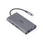 dAHUA 9 IN 1 USB 3.1 Type-C to USB 3.0 + HDMI + RJ45 + VGA + SD/TF +PD Docking Station, intrare: USB 3.1 Type-C, Iesire: 3 * USB