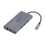 dAHUA 9 IN 1 USB 3.1 Type-C to USB 3.0 + HDMI + RJ45 + VGA + SD/TF +PD Docking Station, intrare: USB 3.1 Type-C, Iesire: 3 * USB