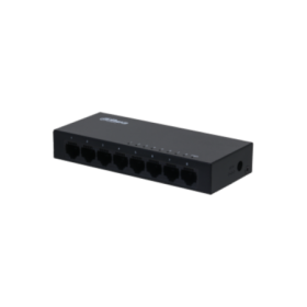 Switch Dahua PFS3008-8GT 8 ports 10/100/1000Mbps 186mm×106mm×33mm Common Mode 4KV Differential Mode 0.5KV Greutate: 508g