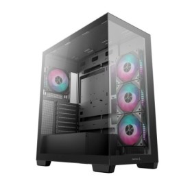 Carcasa DEEPCOOL CG580 4F Mid Tower ARGB NEGRU, Tempered Glass+ABS+SGCC, Sloturi Expansiune 7, Drive Bays: 2x3.5" 2x2.5", Ventil