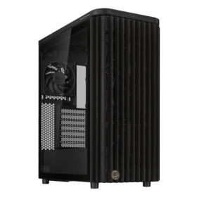 Carcasa ASUS PROART PA401 WOOD EDITION Mid Tower ARGB NEGRU, Tempered Glass, Sloturi Expansiune 7, Drive Bays: 2x3.5" 2x2.5"/3.5