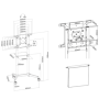 Stand mobil de podea, Neomounts by Newstar NS-M1250BLACK, 37"-70", VESA max. 600x400, suporta pana la 70kg, inclinatie 5°, rotat