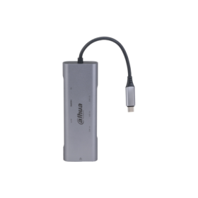 Dahua 8 in 1 USB 3.1 Type-C to USB 3.0 + HDMI (Supports 4K@30 Hz) + RJ45(Gbit) + SD/TF + PD Docking Station (100W charging and d