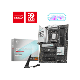 Placa de Baza MSI B850 GAMING PLUS WIFI AM5, 4x DDR5, 1x DP, 4x PCIE x16, 3x M.2, 4x SATA 6GB/s, ATX