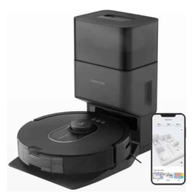 Robot de aspirare Roborock Q5 MA, aspirator, mop si staie inteligenta de golire automata, 60W, Lidar,  5500PA,  5200mAh, negru