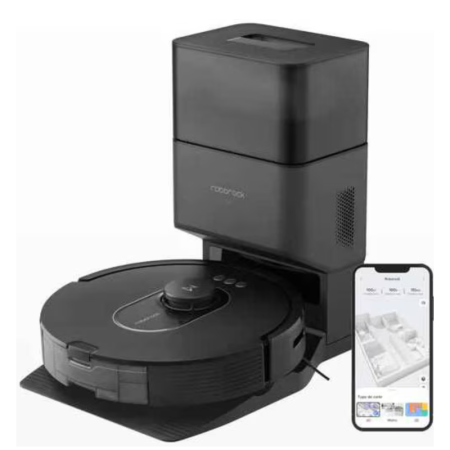 Robot de aspirare Roborock Q5 MA, aspirator, mop si staie inteligenta de golire automata, 60W, Lidar,  5500PA,  5200mAh, negru