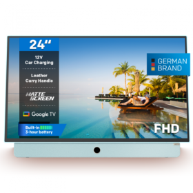 Televizor portabil METZ LED 24MPE7000Y, 60 cm, Smart Google TV , Full HD, 220/12V, 3h battery, Clasa E (Brand German)