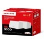 MERCUSYS HALO H47BE WHOLE MESH WIFI 7 2PACK, Tri-Band, Standarde wireless: 6 GHz: IEEE 802.11be, 5 GHz: IEEE 802.11b/g/n/ac/ax/b