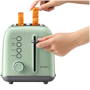 BUYDEEM 2 Slice Toaster, model DT620E, color Cozy Greenish, EU